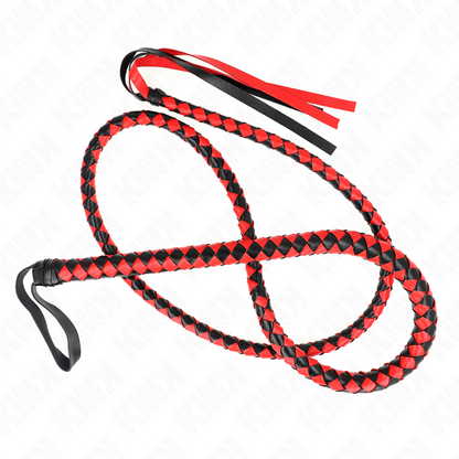 Frusta serpente lunga rossa 210 cm di Kink, immagine 2