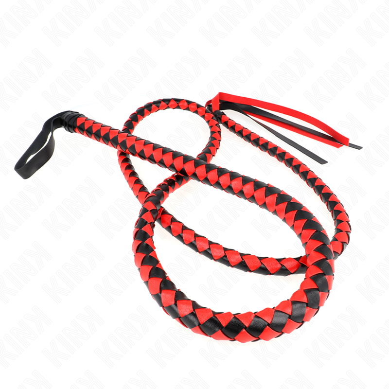 Frusta serpente lunga rossa 210 cm di Kink, immagine 4
