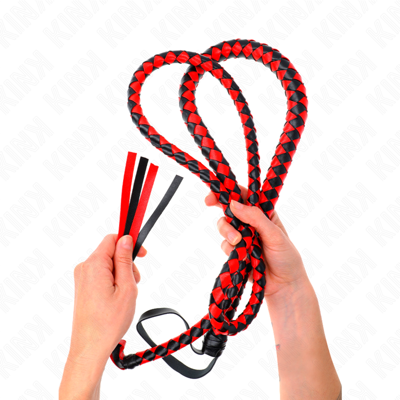 Frusta serpente lunga rossa 210 cm di Kink