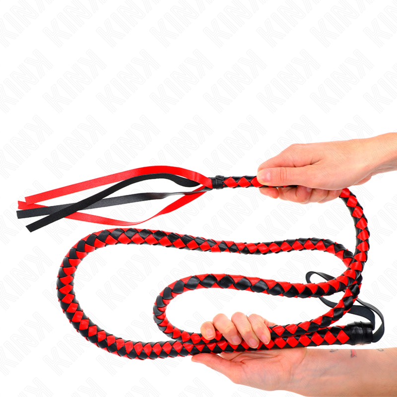 Frusta serpente lunga rossa 210 cm di Kink, immagine 3