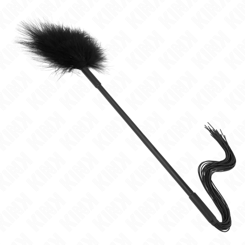 Frusta in silicone con piume per solletico 47 cm di Kink, immagine 4
