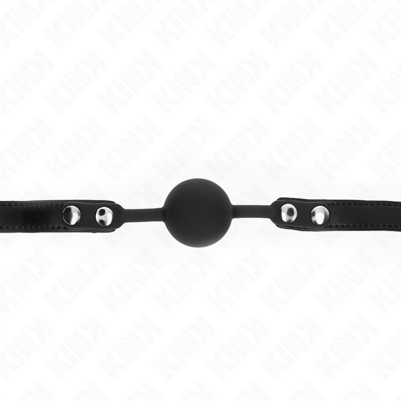 Modello 1 palla in silicone 4 cm gag con serratura 60 x 2 cm di Kink, immagine 5