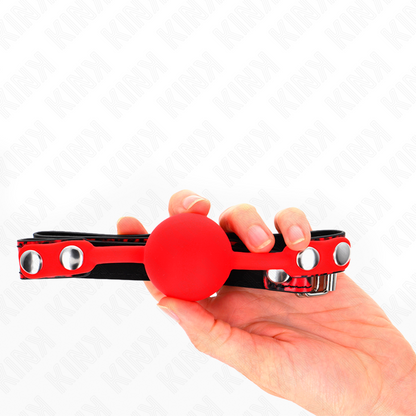 Palla in silicone 4 cm modello gag 2 60 x 2 cm di Kink, immagine 5