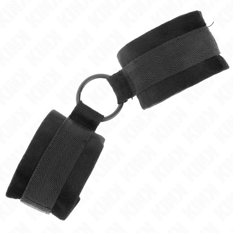 Polsini in pelliccia per principianti 25 cm con O-ring 4 cm nero regolabile 15-25 cm di Kink, immagine 3