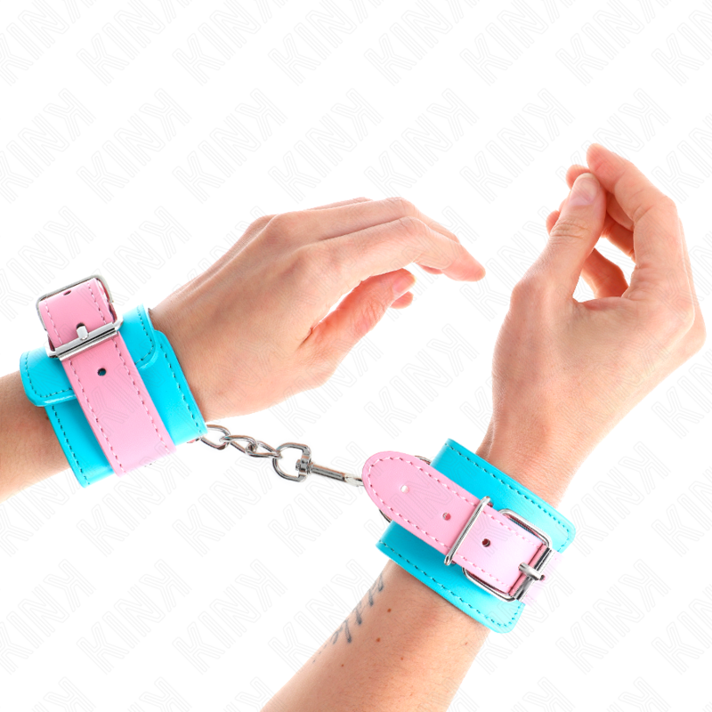 Manette e restrizioni graziosi Poggipolsi Blu/rosa regolabili 16-28 cm x 5 cm di Kink