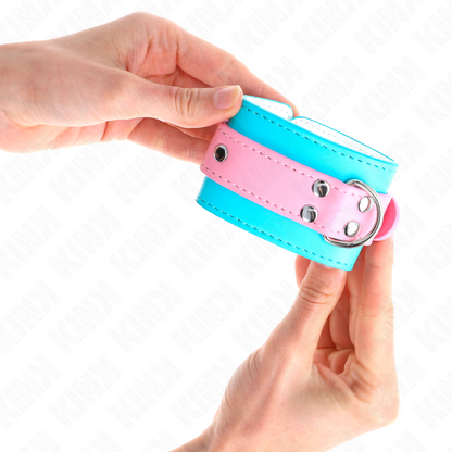 Manette e restrizioni graziosi Poggipolsi Blu/rosa regolabili 16-28 cm x 5 cm di Kink, immagine 4