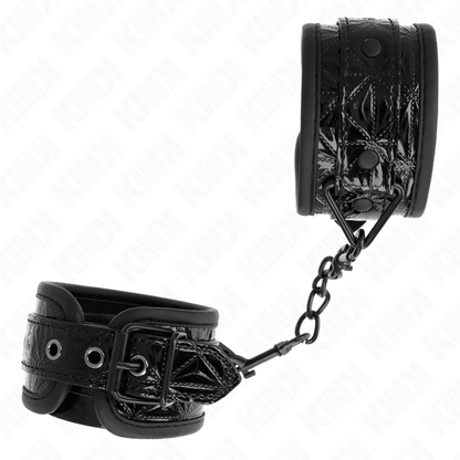 Resistenza da polso con motivo a diamanti nero regolabile 17-26 cm x 5,5 cm di Kink, immagine 3