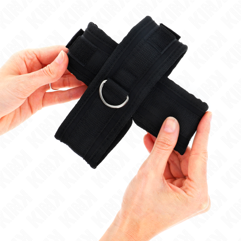Polsini a croce neri 34 x 5,5 cm di Kink, immagine 2