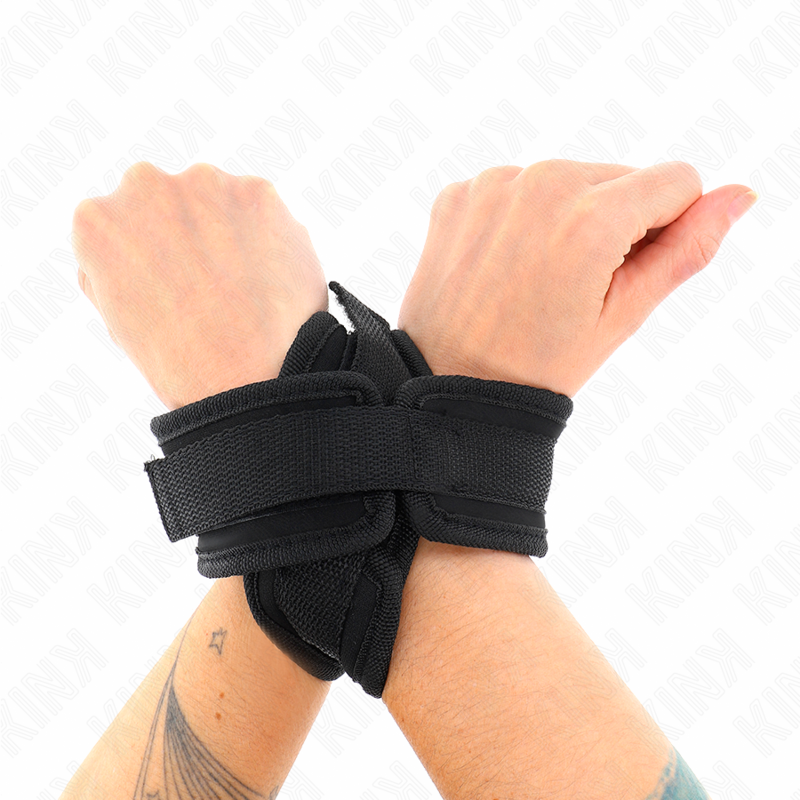 Polsini a croce neri 34 x 5,5 cm di Kink, immagine 4