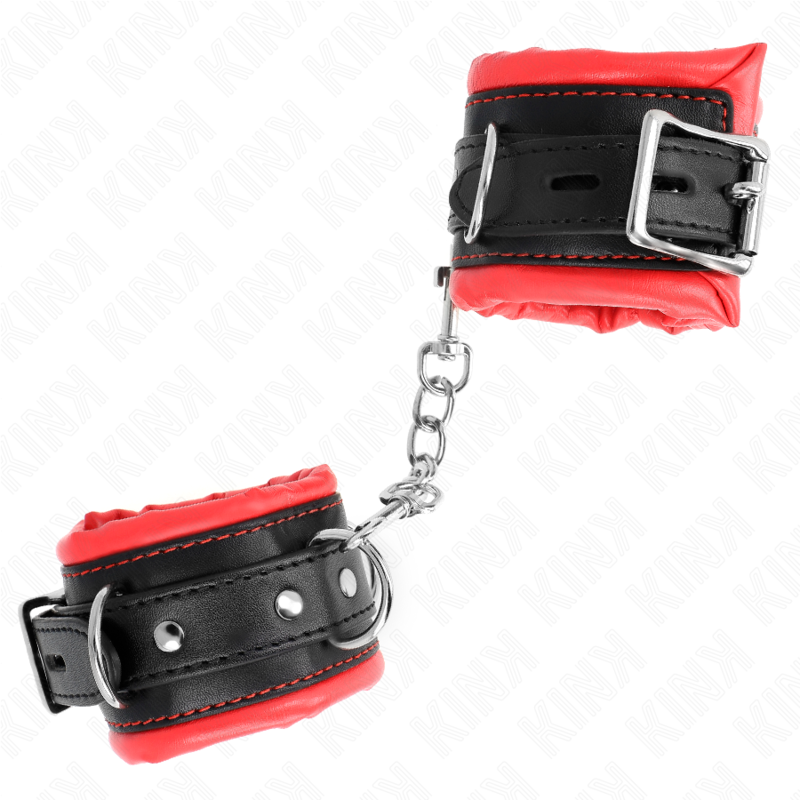 Resistenza da polso pesante con fodera in pelliccia rossa regolabile 20-30 cm x 6 cm di Kink, immagine 3