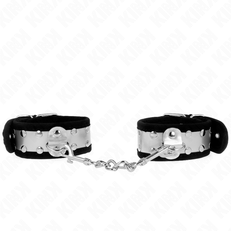 Resistenza da polso sottile nero / argento 30 x 4 cm di Kink, immagine 2