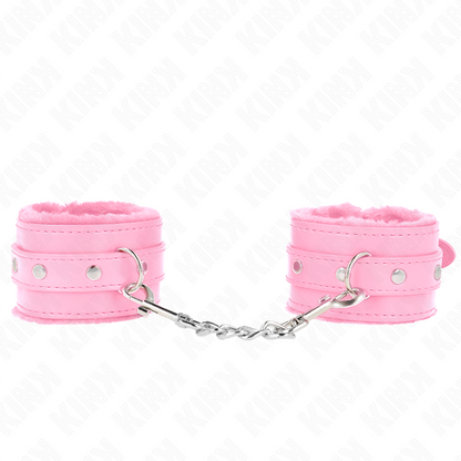Abito sexy Poggipolsi premium in pelliccia rosa con cintura rosa regolabile 17-29 cm x 6 cm di Kink, immagine 2