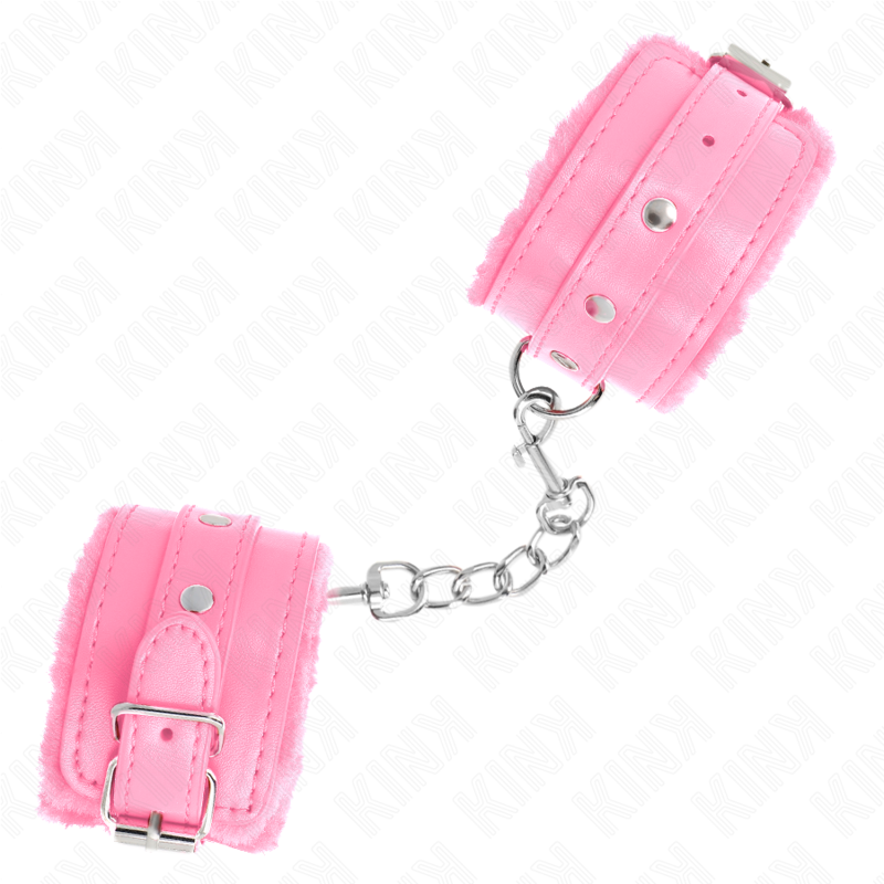 Abito sexy Poggipolsi premium in pelliccia rosa con cintura rosa regolabile 17-29 cm x 6 cm di Kink, immagine 4