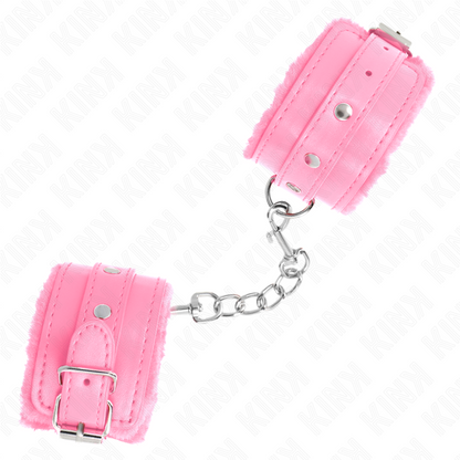 Abito sexy Poggipolsi premium in pelliccia rosa con cintura rosa regolabile 17-29 cm x 6 cm di Kink, immagine 4