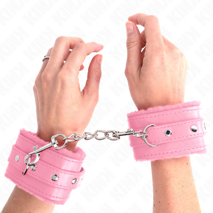 Abito sexy Poggipolsi premium in pelliccia rosa con cintura rosa regolabile 17-29 cm x 6 cm di Kink