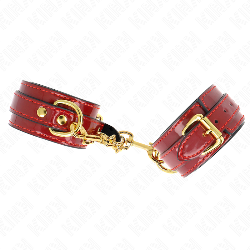 Polsini Joanna angel rosso regolabile con catena oro 16.5-26 cm x 4 cm di Kink, immagine 3