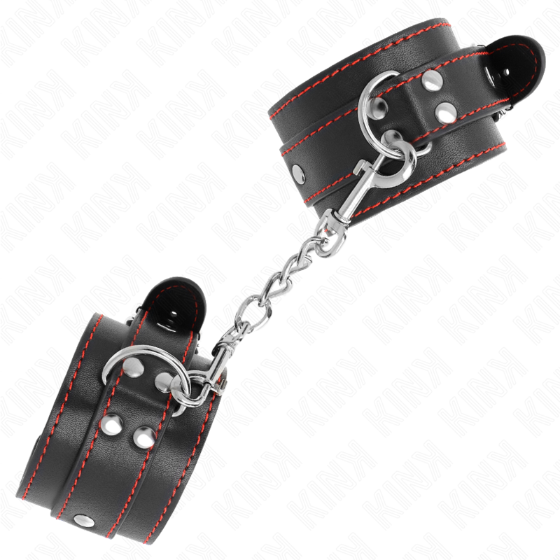 Resistenza da polso nera con fodera rossa regolabile 20-28 cm x 5,5 cm di Kink, immagine 3