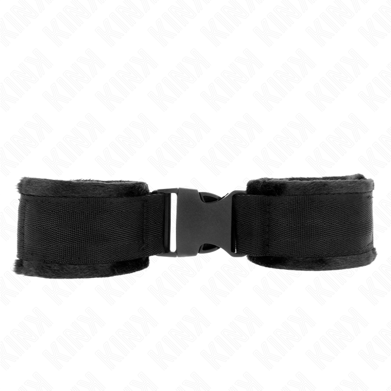 Manette e restrizioni tenuta da polso in nylon Hook&loop Rosso-nero modello 1 regolabile 25-35 cm x 6 cm, immagine 2