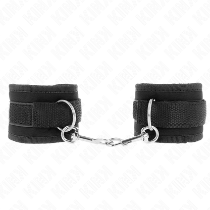 Manette e restrizioni tenuta da polso in nylon Hook&loop nera modello 2 regolabile 18-35 cm x 6 cm di Kink, immagine 2