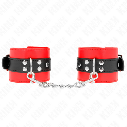 Resistenza da polso rosso con cintura nera regolabile 17-28 cm x 6 cm di Kink, immagine 2