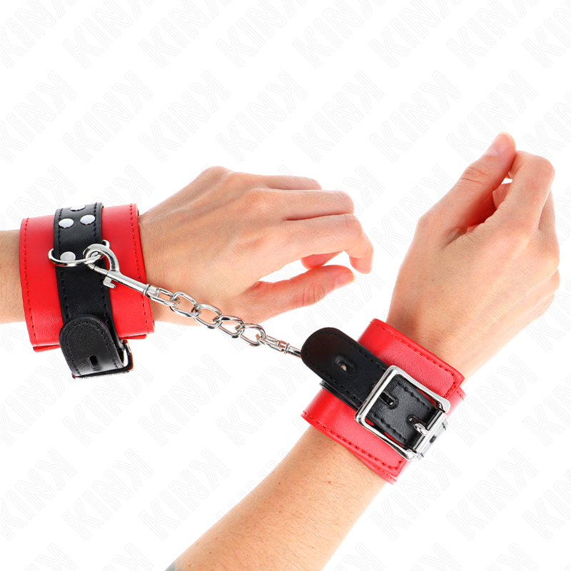 Resistenza da polso rosso con cintura nera regolabile 17-28 cm x 6 cm di Kink