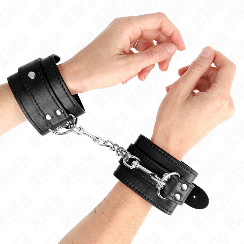 Resistenza da polso semplice nera regolabile 20-23 cm x 5,5 cm di Kink