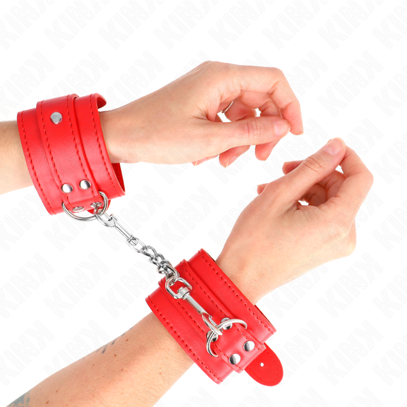 Resistenza da polso semplice rosso regolabile 20-23 cm x 5,5 cm di Kink
