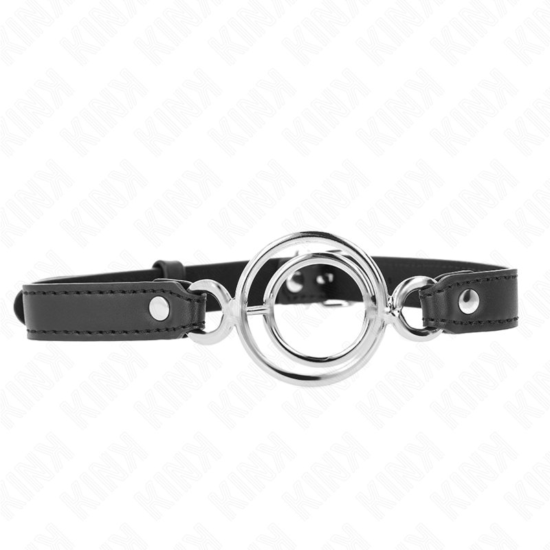Bavaglio con O-ring multipli 5 cm nero 63 x 2,5 cm di Kink