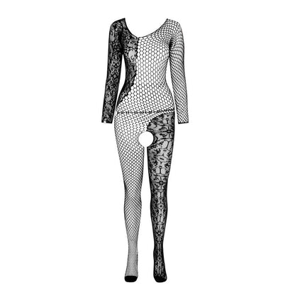 Bodystocking nero taglia unica di Passion, immagine 4