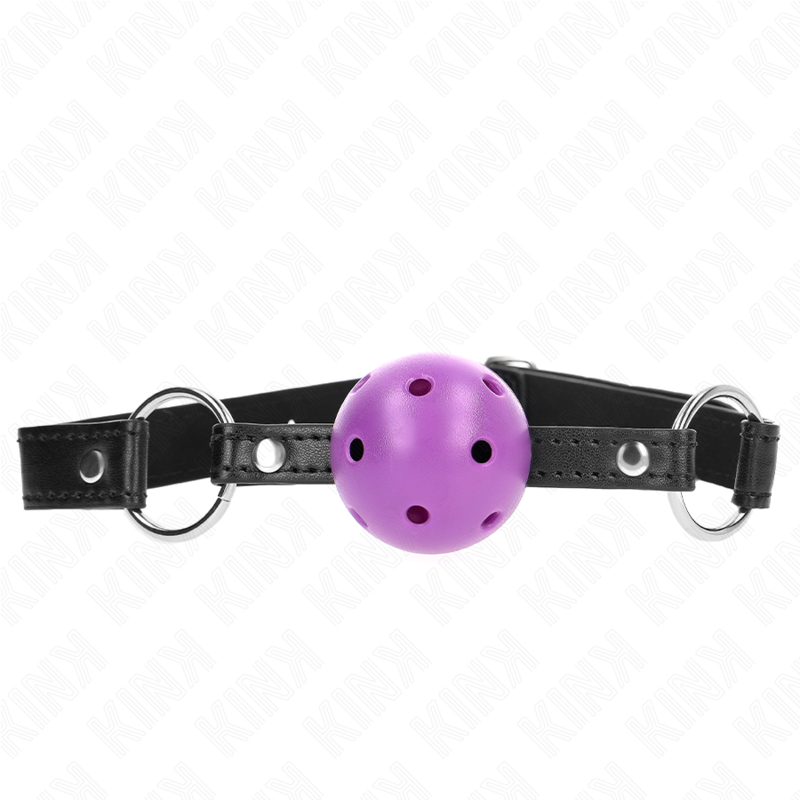 Palla dura cava viola 4.5 cm bavaglio 63.5 x 2 cm di Kink