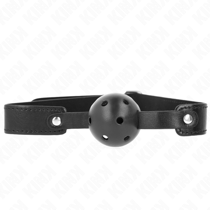 Palla traspirante nera 4,5 cm bavaglio 65 x 2,5 cm di Kink