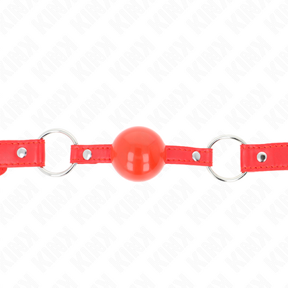 Manette e restrizioni Balla in tpe 4 cm con serratura Rojo 60 x 2 cm di Kink, immagine 3
