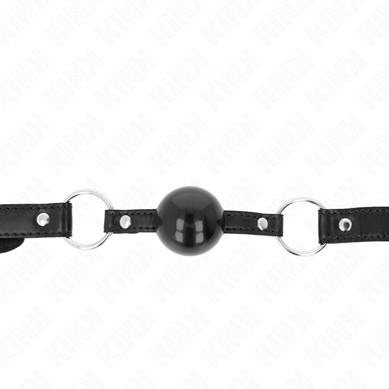 Palla in tpe nera 4 cm gag 60 x 2 cm di Kink, immagine 3