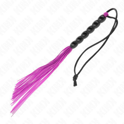 Frusta in silicone con 6 Mini perline viola 26 cm di Kink, immagine 4