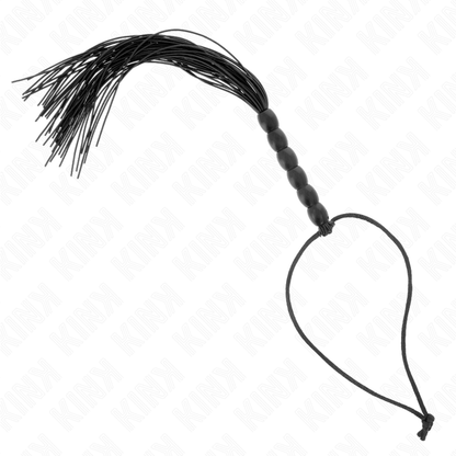 Frusta in silicone con 6 Mini perline nere 26 cm di Kink, immagine 2