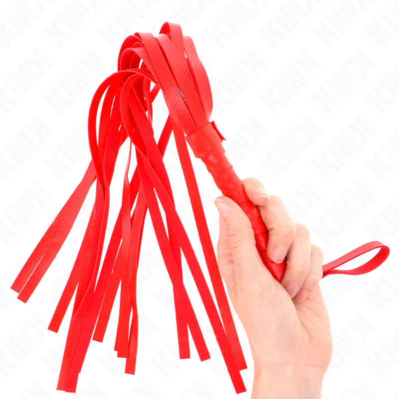 Frusta semplice rossa 45 cm di Kink