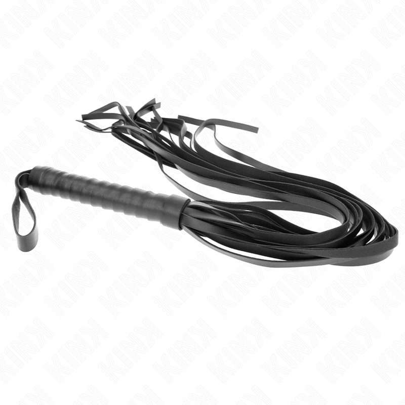 Frusta Negro manico corto coda lunga 70 cm di Kink, immagine 5