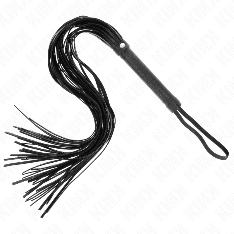 Frusta in PVC morbido nero 70 cm di Kink, immagine 2