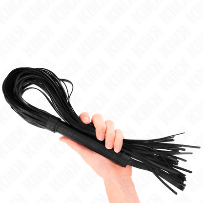 Frusta in PVC morbido nero 70 cm di Kink, immagine 3