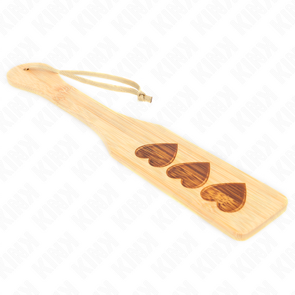 Manette e restrizioni Pallet in Bambù design cuore 32 x 5,5 cm di Kink, immagine 4