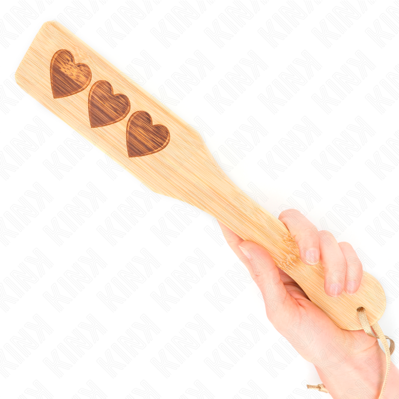 Manette e restrizioni Pallet in Bambù design cuore 32 x 5,5 cm di Kink