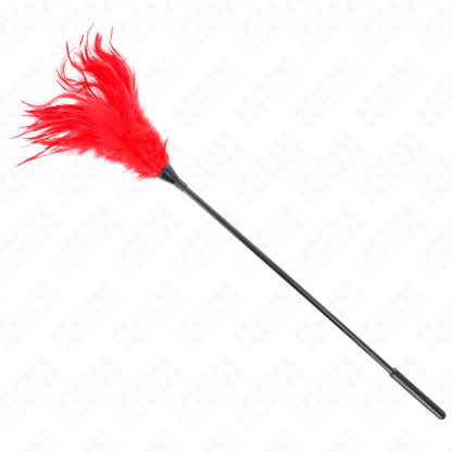 Piume multiple rosse Tickle 45 cm di Kink, immagine 2