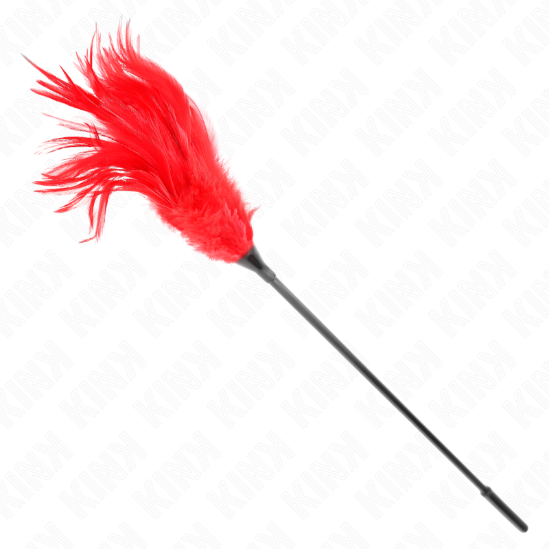 Piume multiple rosse Tickle 45 cm di Kink, immagine 4