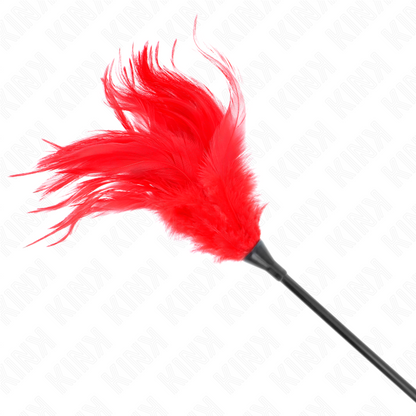 Piume multiple rosse Tickle 45 cm di Kink, immagine 5