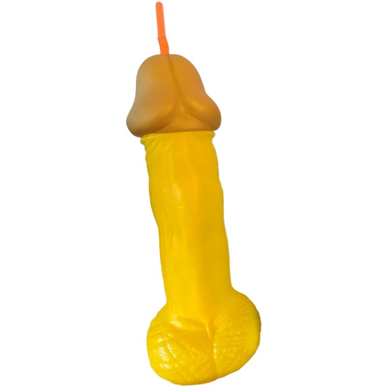Gadget erotico coppa per pene in plastica gialla di Diablo Picante