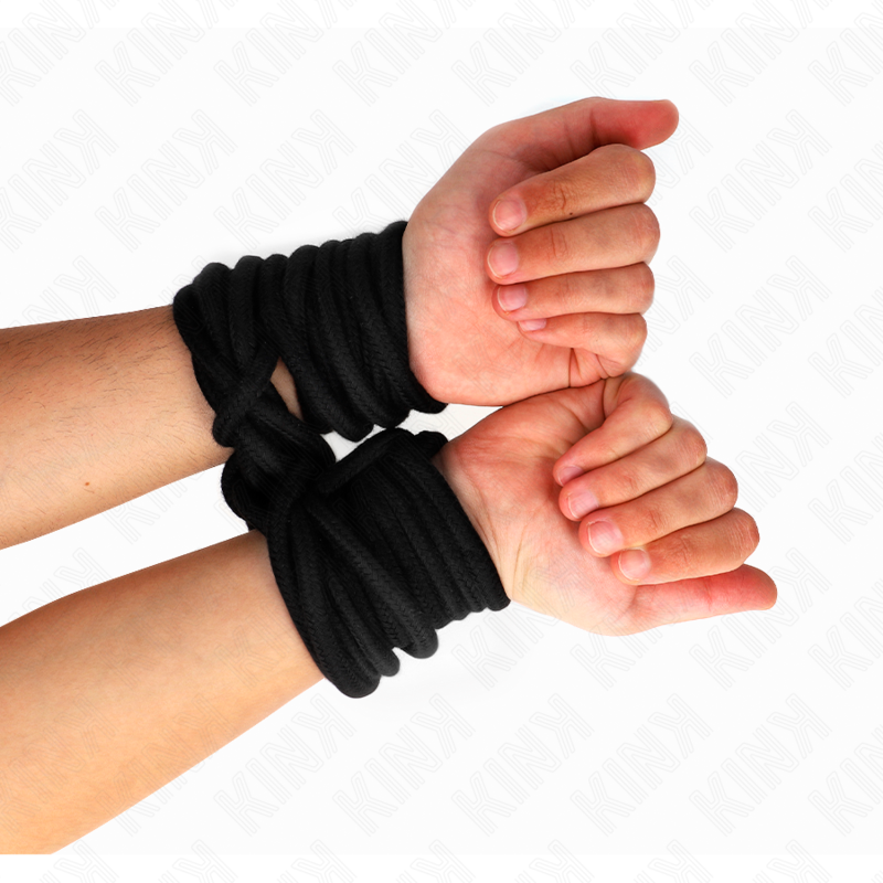 Corda in cotone 10 metri nera di Kink, immagine 3