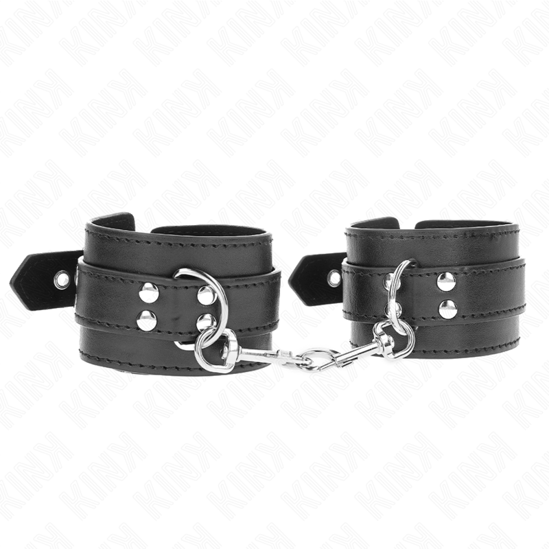 Manette e restrizioni polso con borchie 35 x 6 cm di Kink, immagine 2