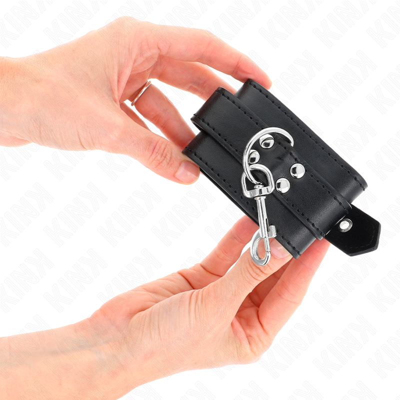 Manette e restrizioni polso con borchie 35 x 6 cm di Kink, immagine 4