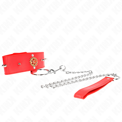 Collana di diamanti rossi con cintura 65 cm regolabile 35-51 cm x 7 cm di Kink, immagine 3