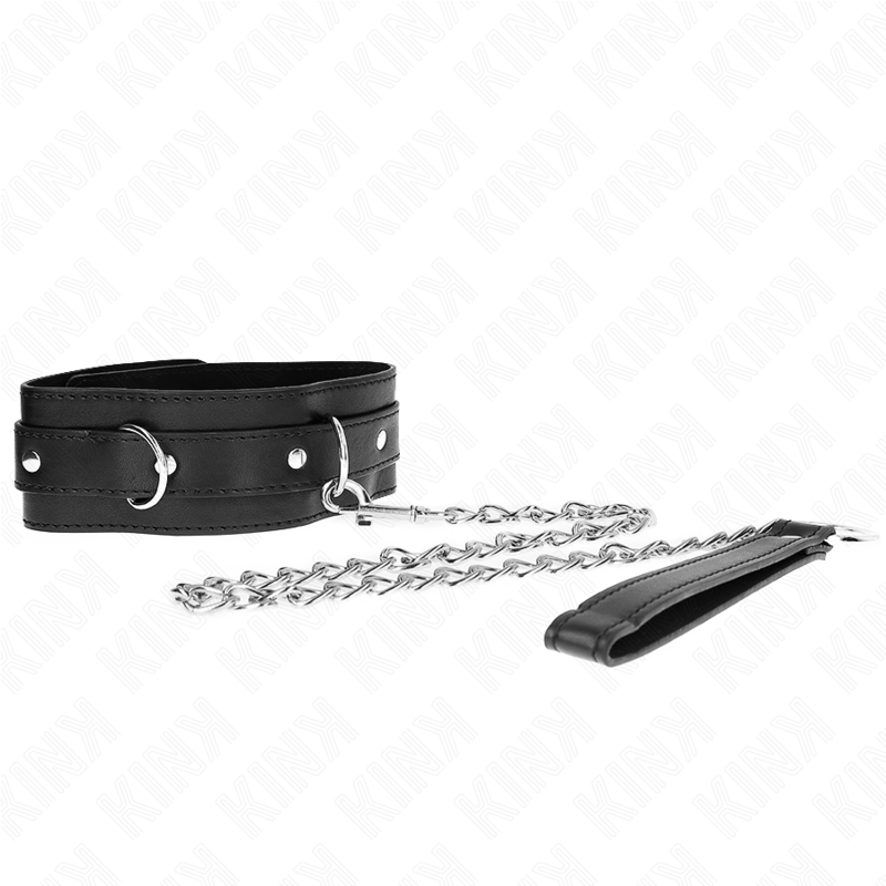 Collare con cintura 65 cm con cinturino nero 54 x 4,5 cm di Kink, immagine 2